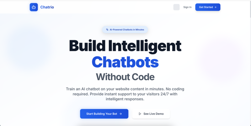 Chatrio - AI Chatbot Platform