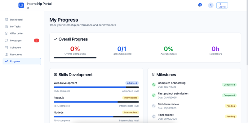 Internship Portal Platform